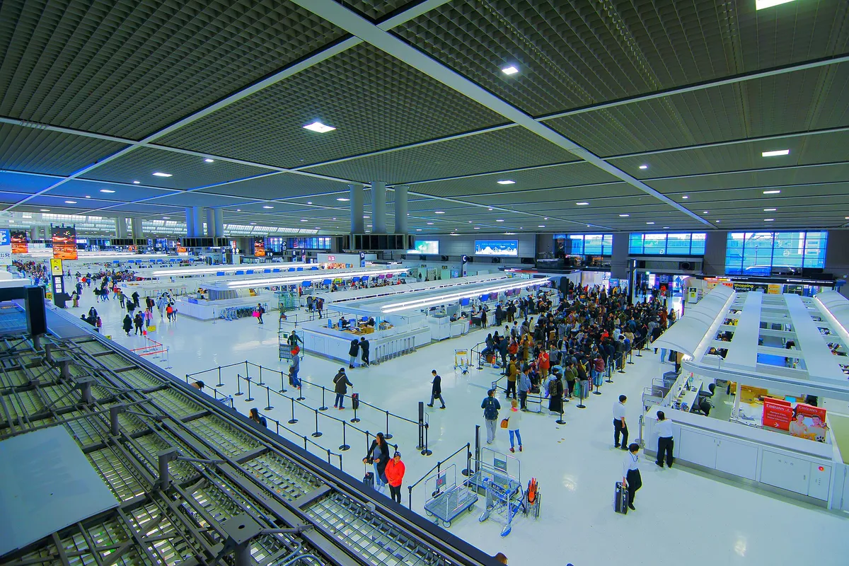 Departure lobby of Tokyo-Narita Airport Terminal 2