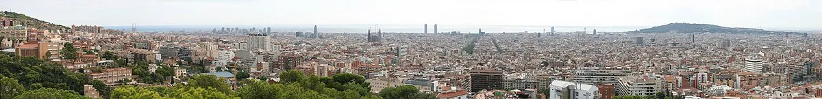 Barcelona panorama from Parc Güell