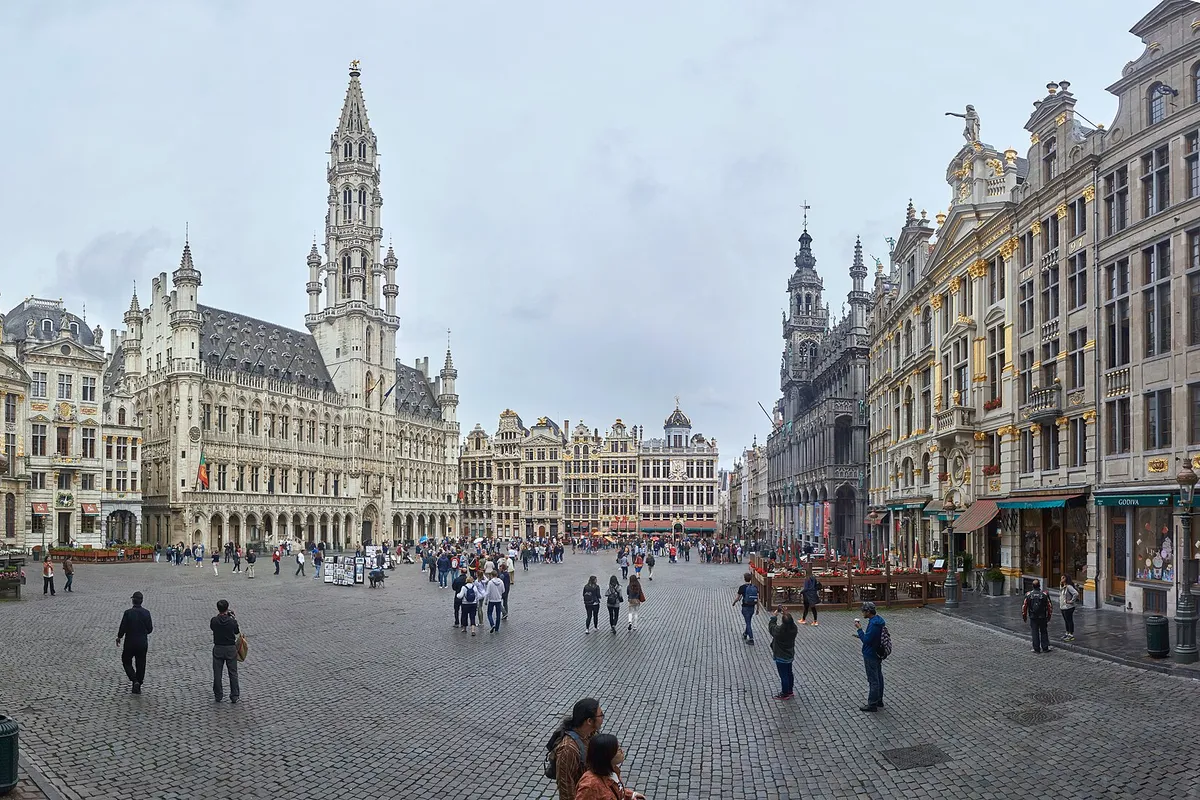 Grand-Place, Brussels - panorama, June 2018