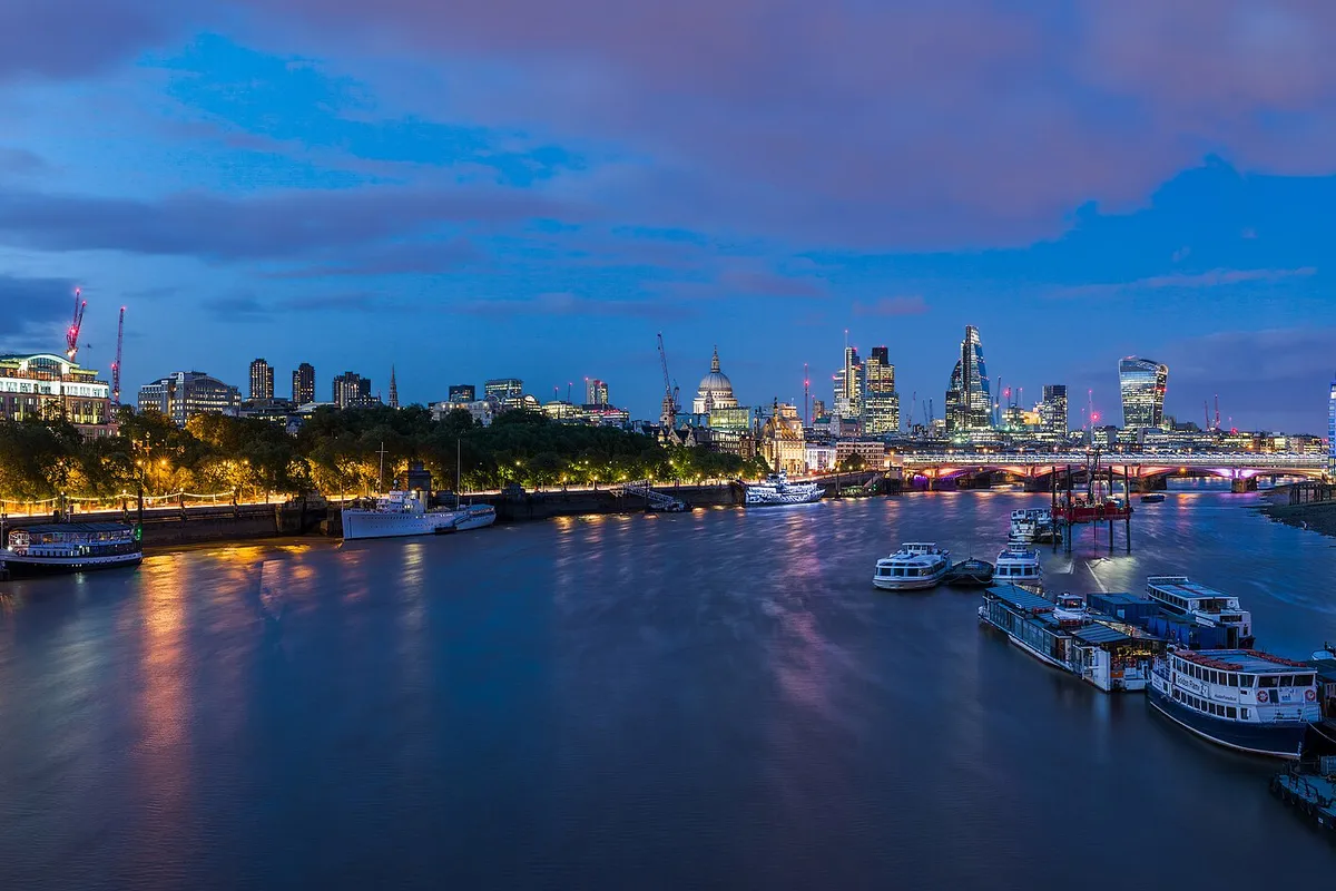 London Skyline from Waterloo Bridge, London, UK - Diliff