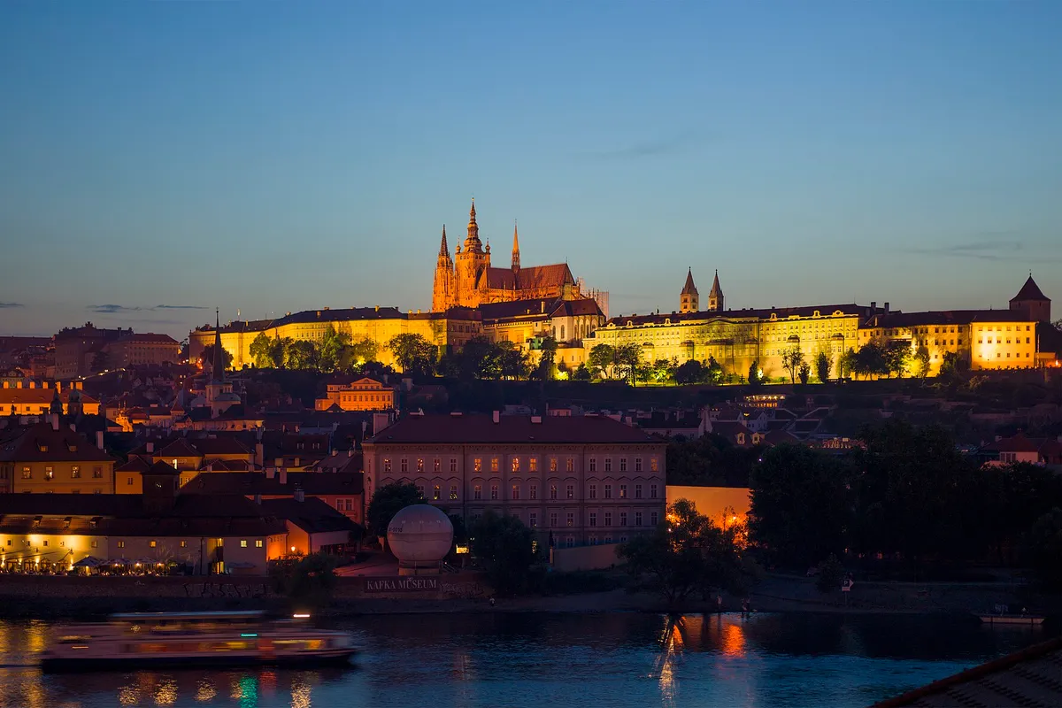 Czech-2013-Prague-Prague Castle at dusk