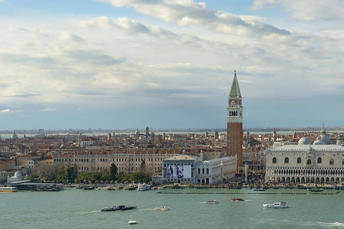 Panorama Piazza San Marco and Venice on Easter 2013
