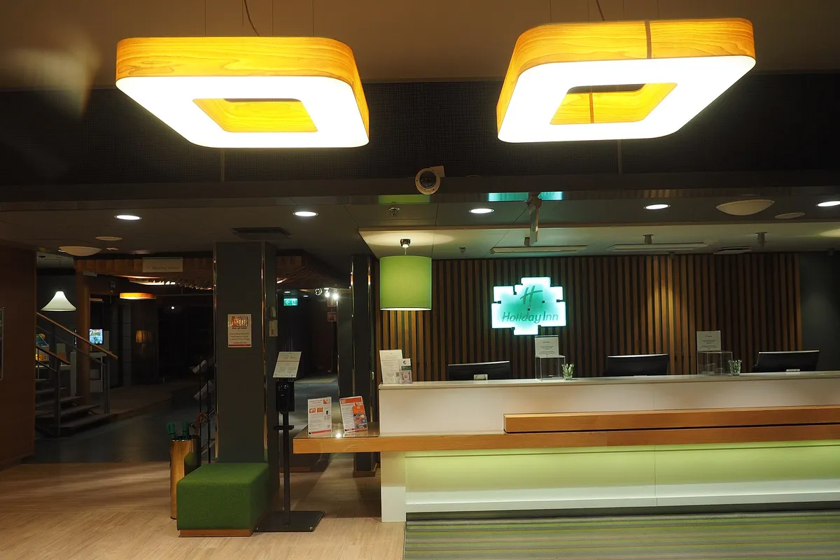 Reception desk at Hotel Holiday Inn Helsinki City Centre