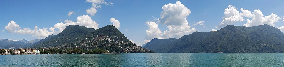 Lugano, Switzerland Lake Panoramic