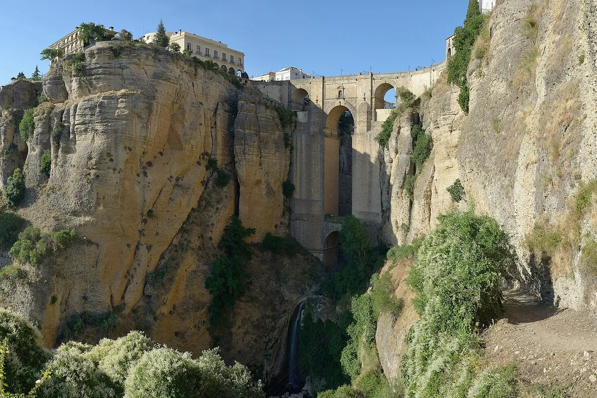 View of Puente Nuevo bridge in Ronda Spain