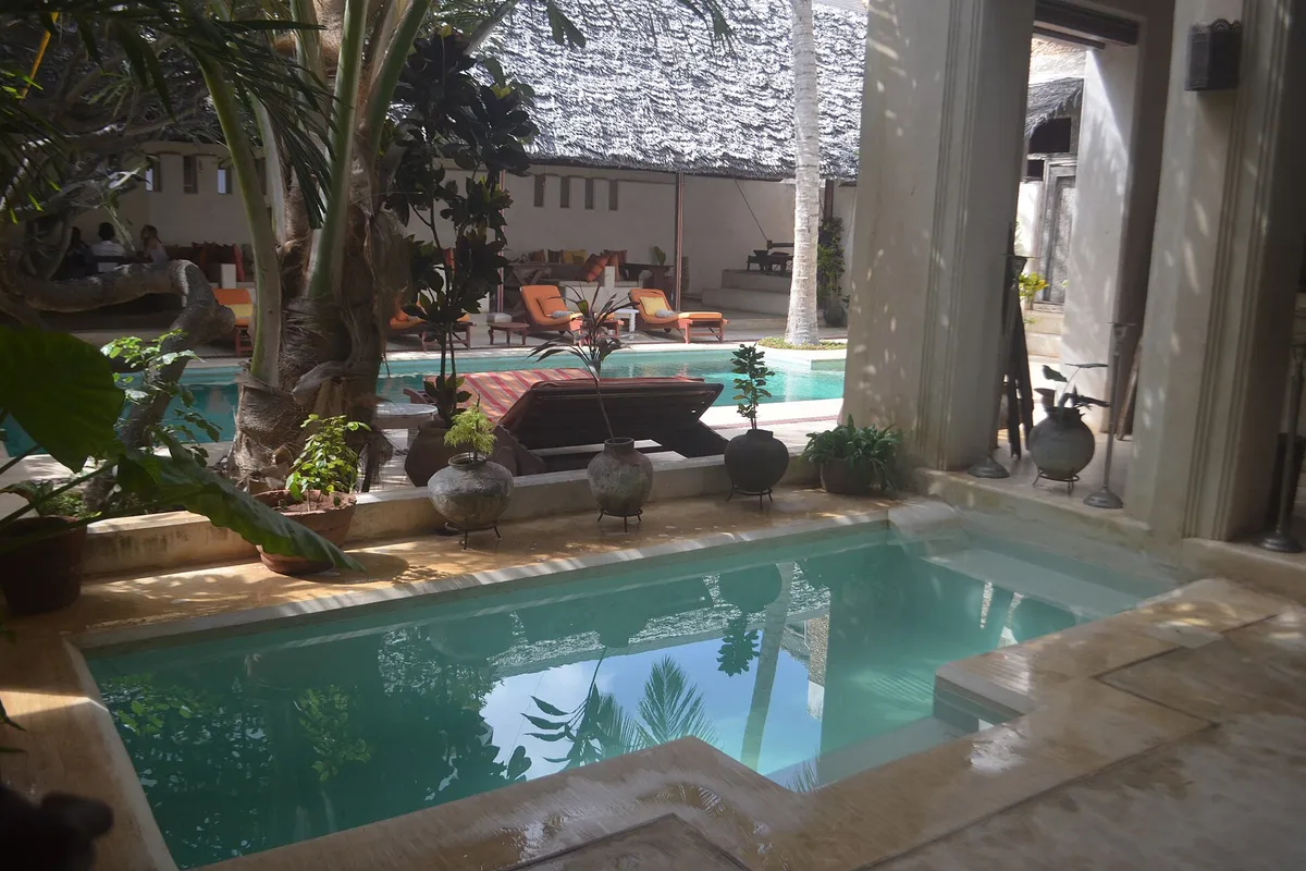 Hotel with an indoor swimming pool