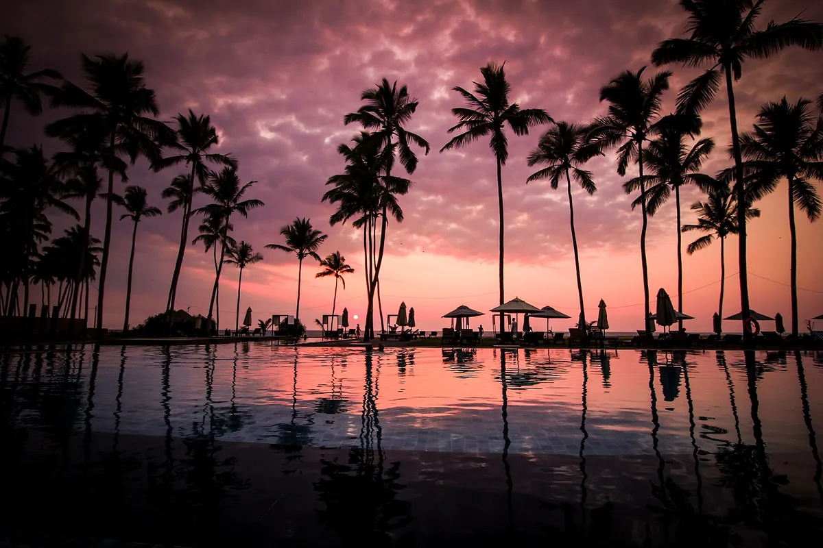 Negombo Beach resort pool (Unsplash)