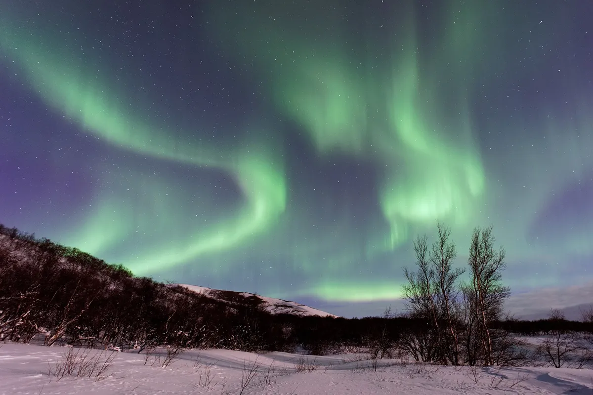 Northern Lights above Iceland (Unsplash)